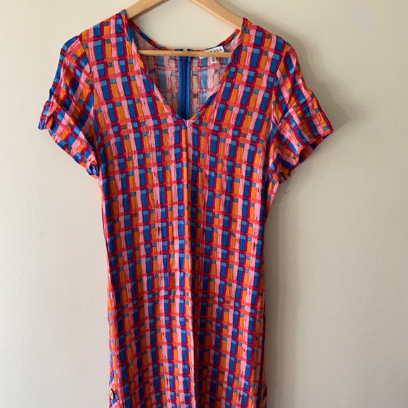 Anthropologie Aryessa Abstract Midi Dress - Picture 1 of 5